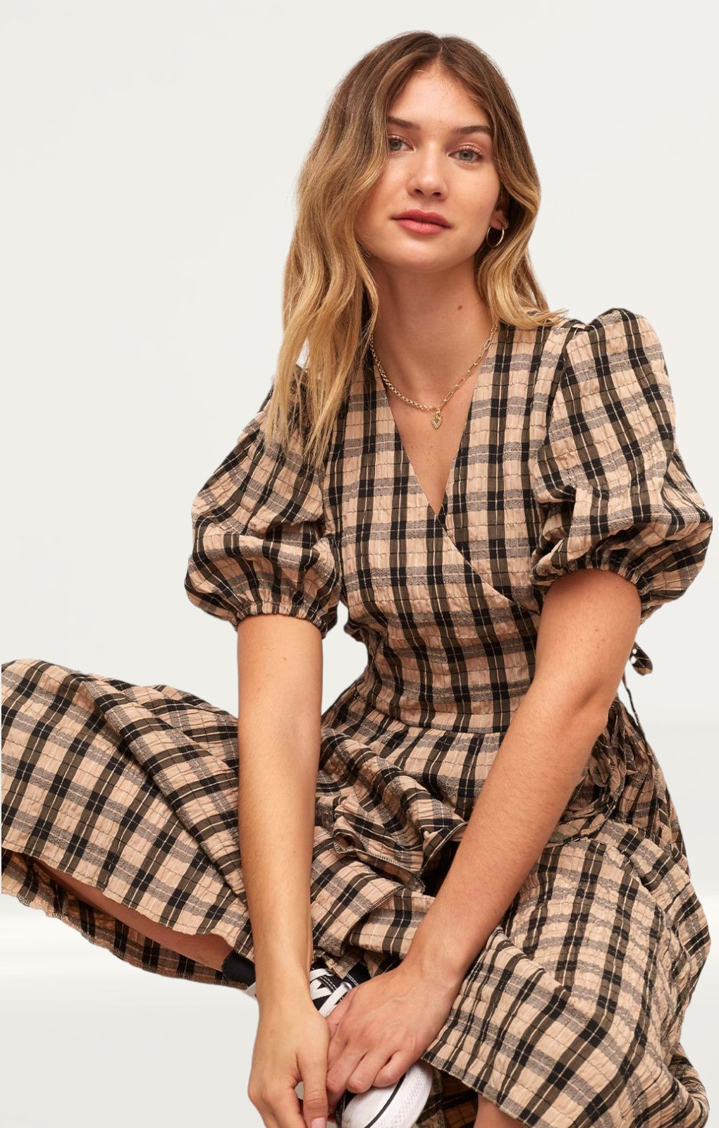 Nobody's Child Nina Wrap Midi Dress