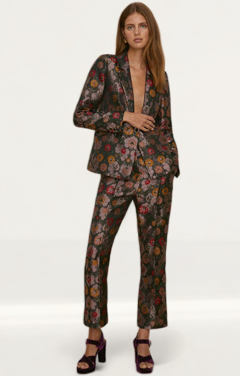 Oasis Floral Jacquard Co-Ord