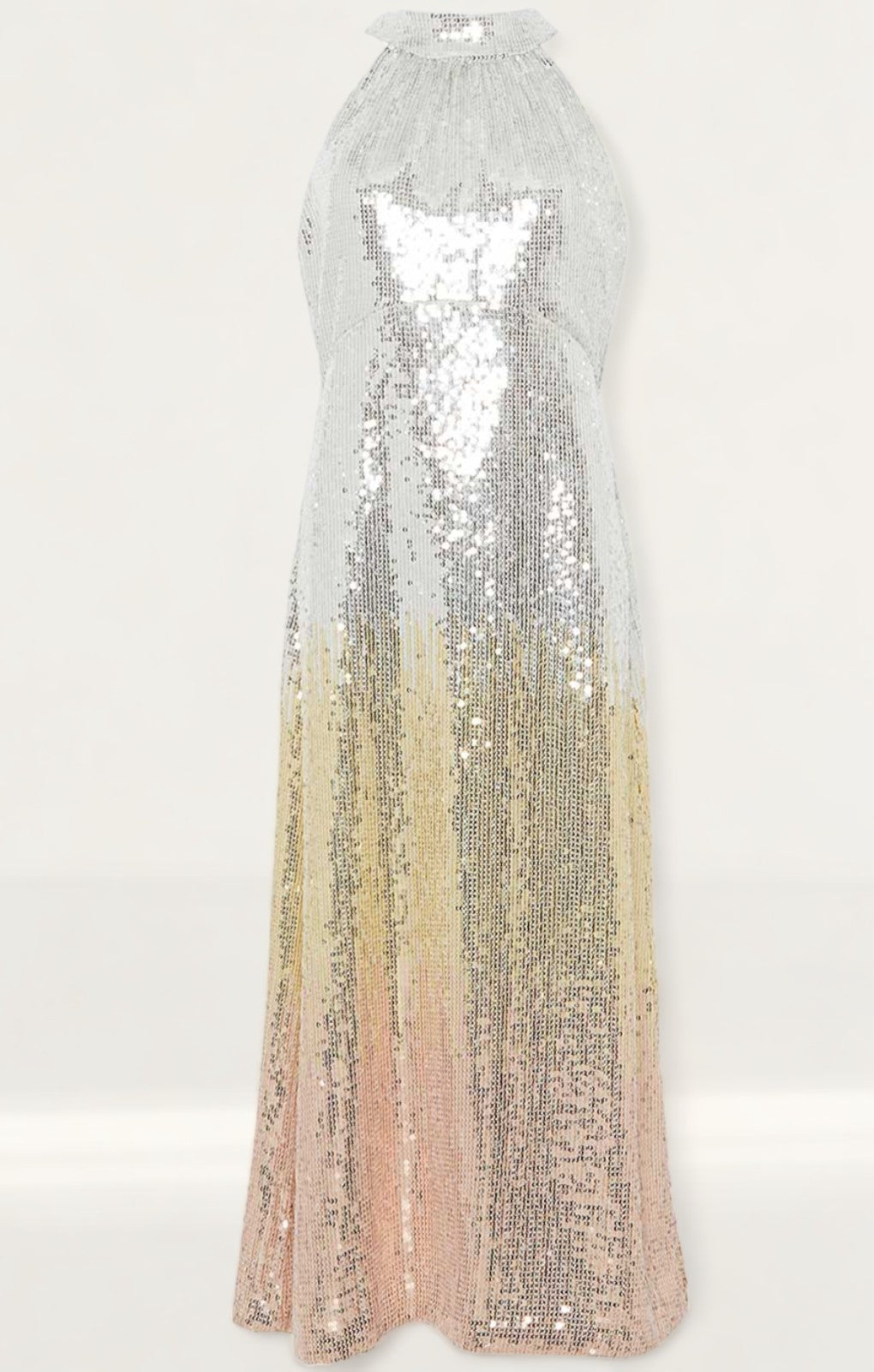 Oasis ombre clearance sequin midi dress