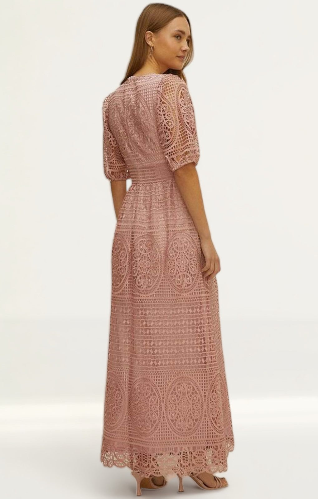 Oasis pink maxi dress best sale