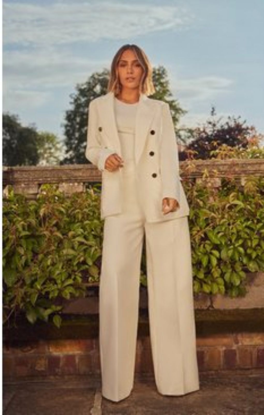 Rent Oasis Ivory Premium Longline Blazer Hirestreet