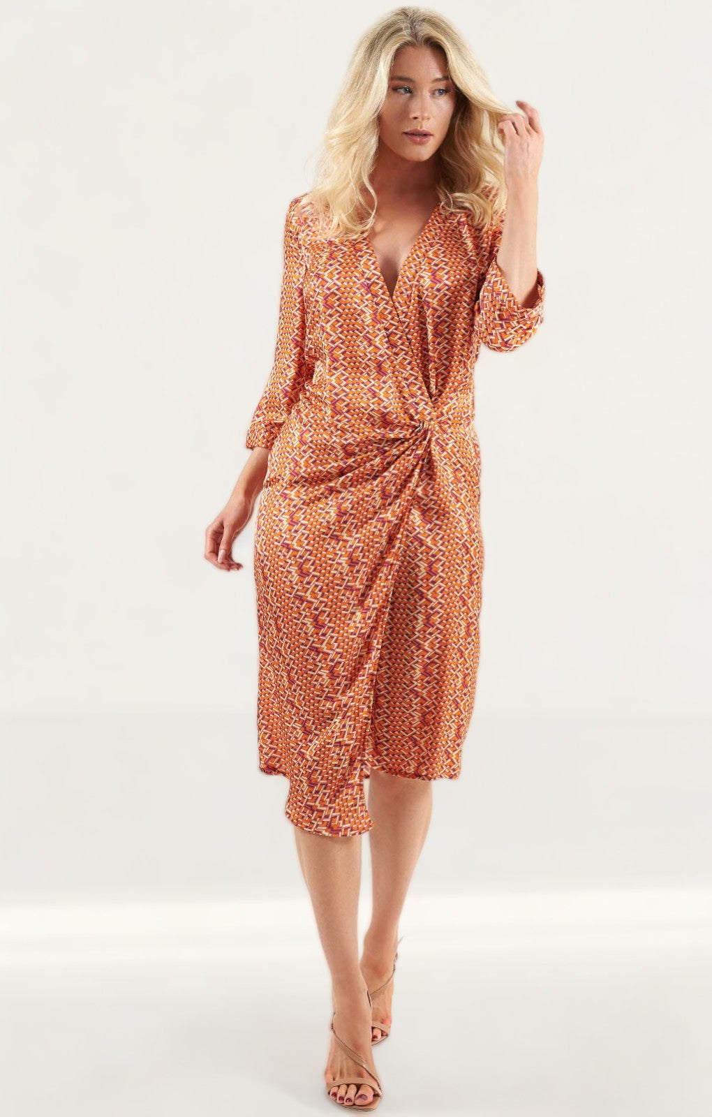 Panambi Orange Simona Midi Dress