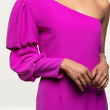 Panambi Pink One Shoulder Midi Dress