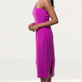 Panambi Pink One Shoulder Midi Dress