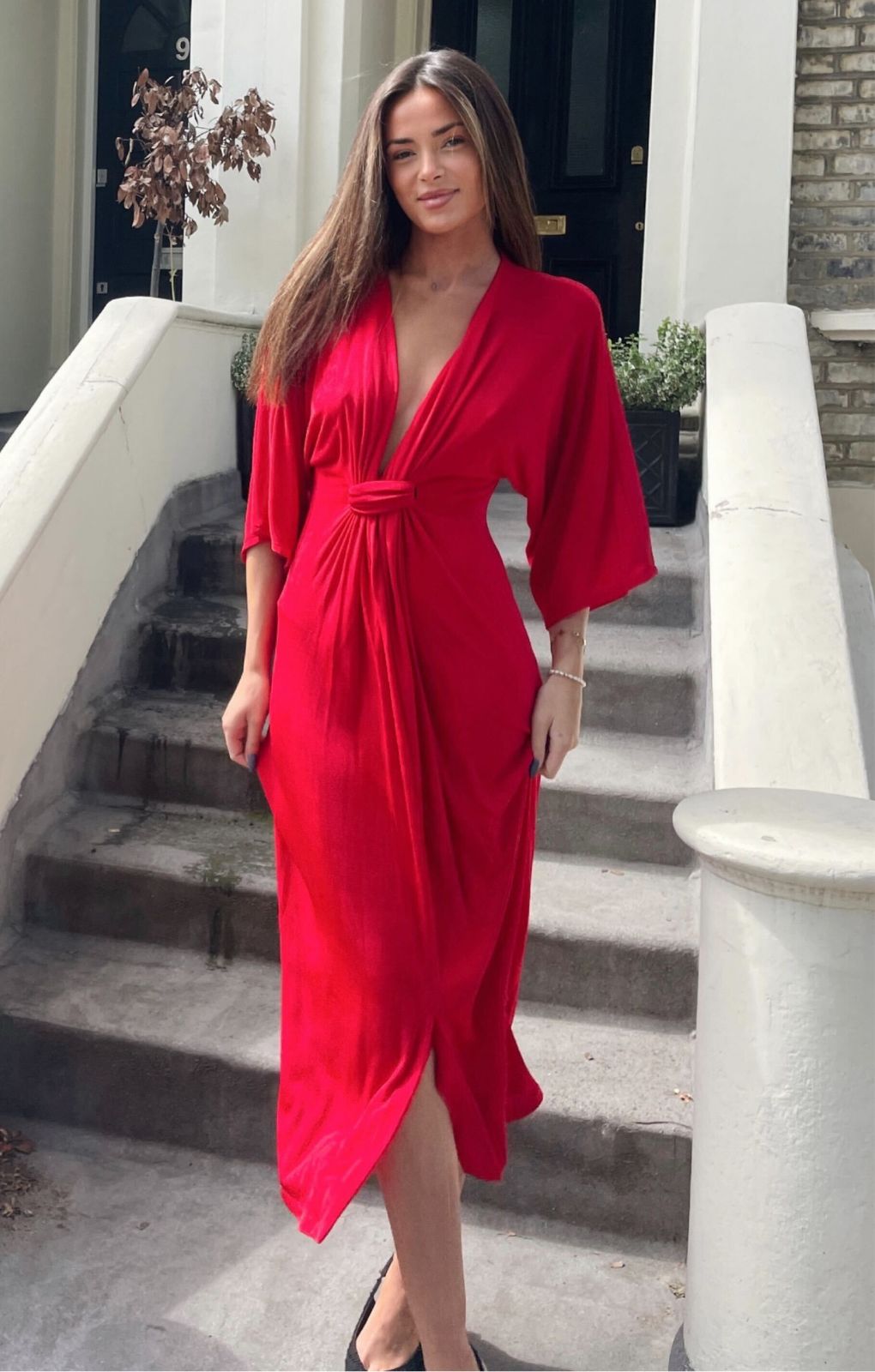 Panambi Red Ela Midi Dress