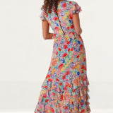 Rixo Multicoloured Thanvi Midi Dress