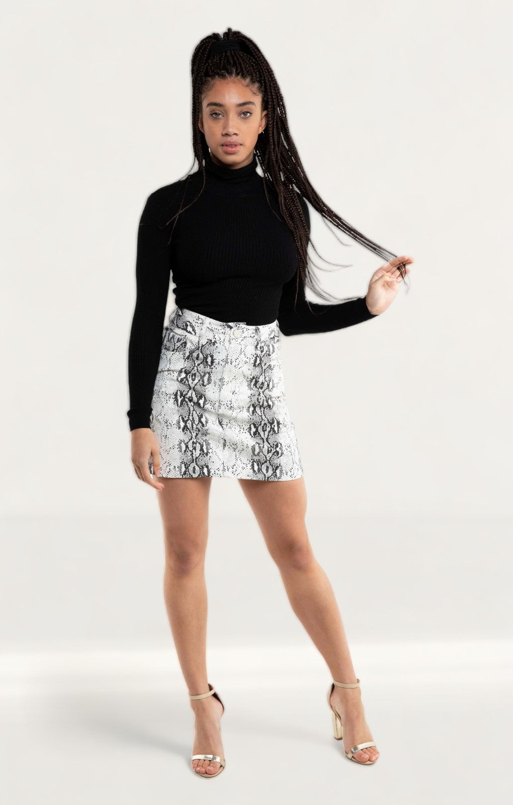 Oasis snakeskin outlet skirt