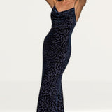 Runaway the Label Navy Leopard Savant Dress