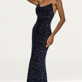 Runaway the Label Navy Leopard Savant Dress