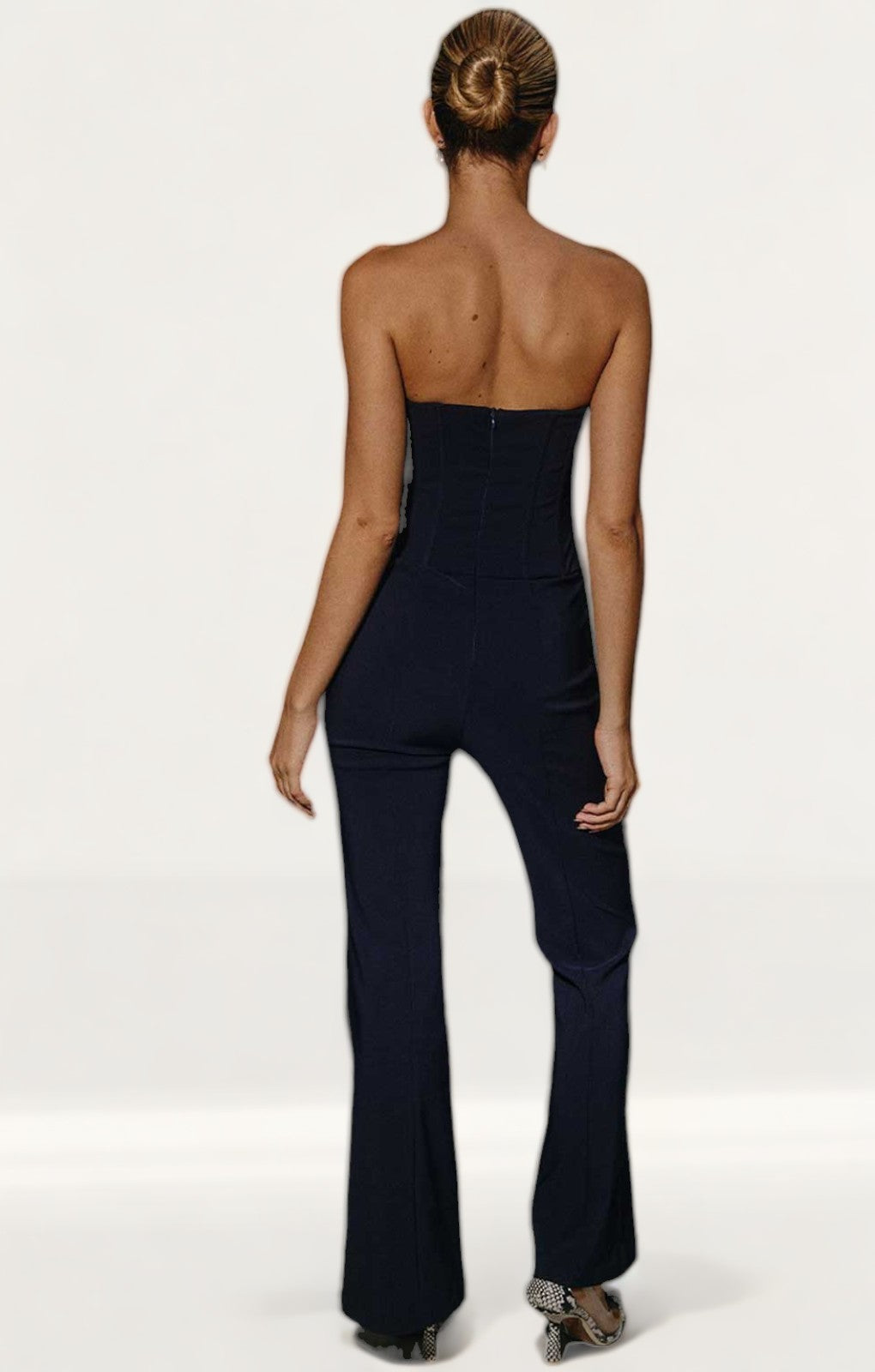 Denim Flared Jumpsuit – Label 3 Boutique