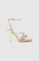 Schuh Sadie Strappy Sandal High Heels in Gold