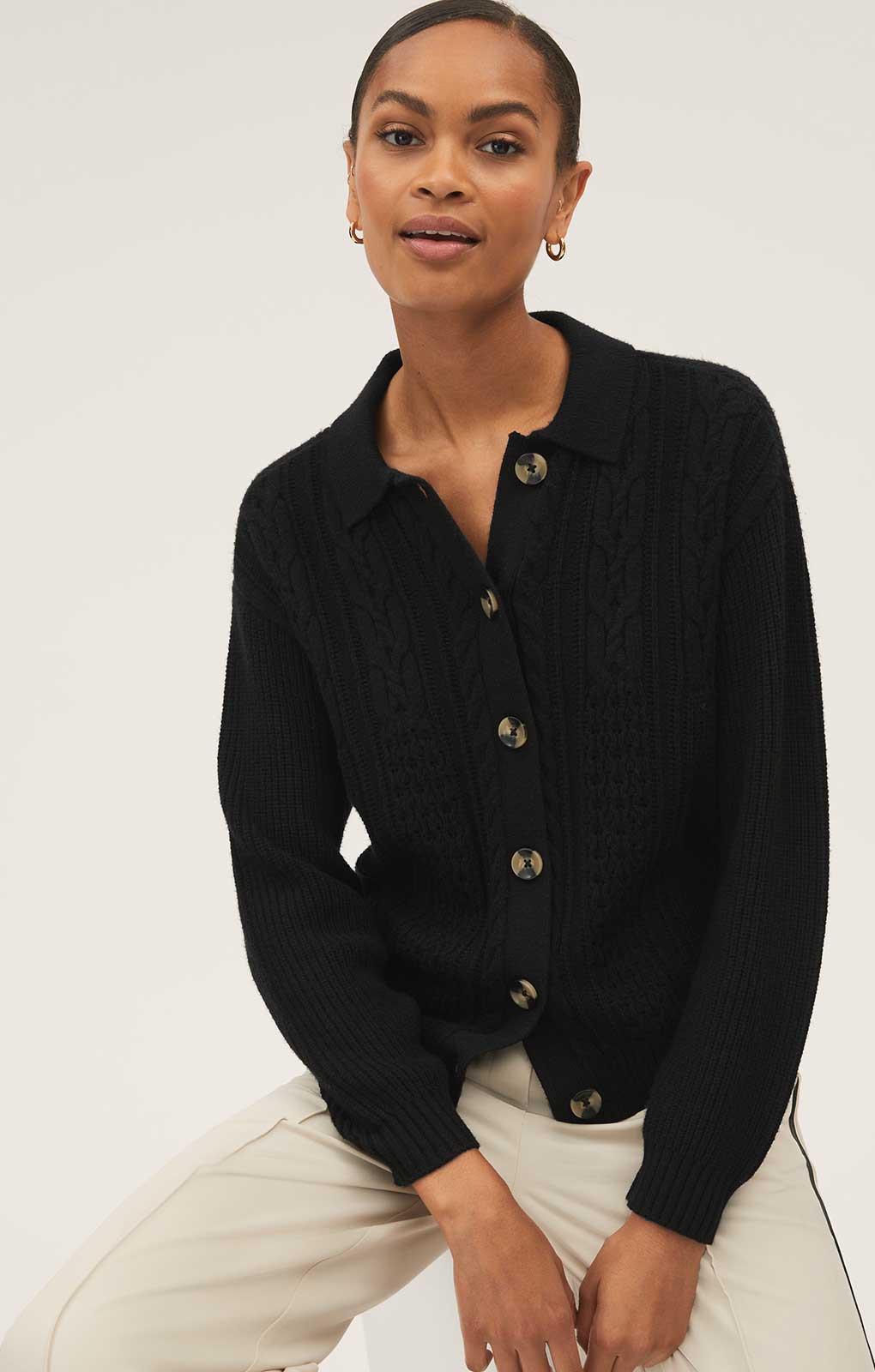 M&s black cardigan on sale womens