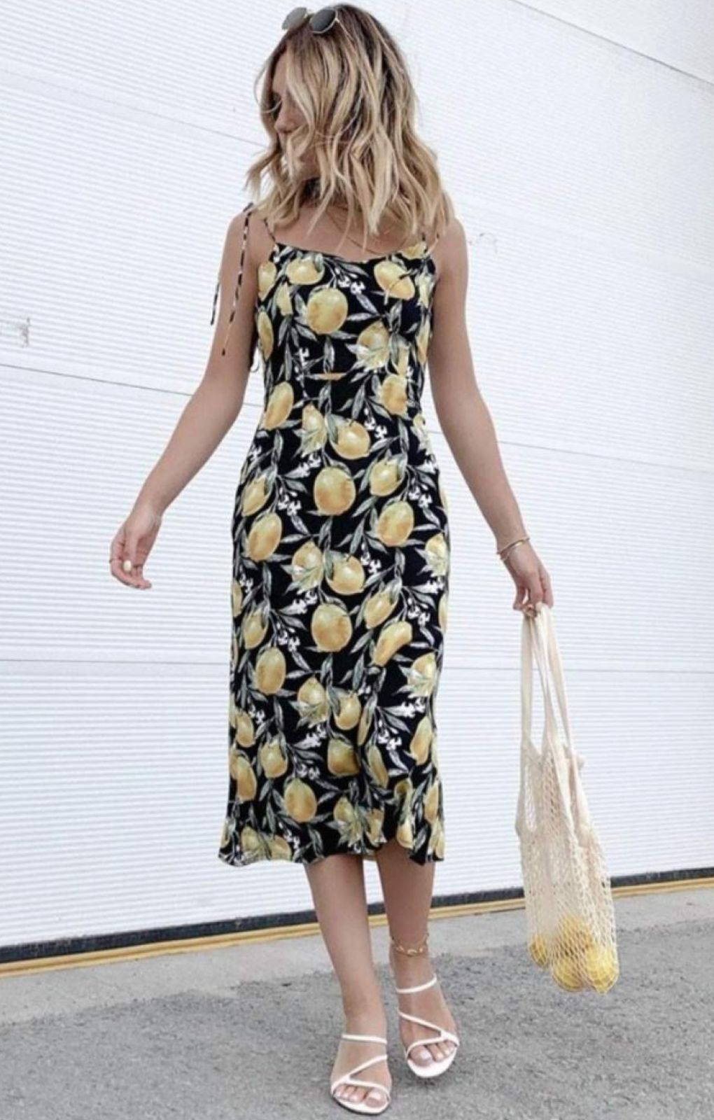 Rent Seven Wonders Limoncello Slip Dress Lemon Print Hirestreet