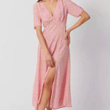 French Connection Stacie Daisy Drape Midi Dress Moonlite Mauve