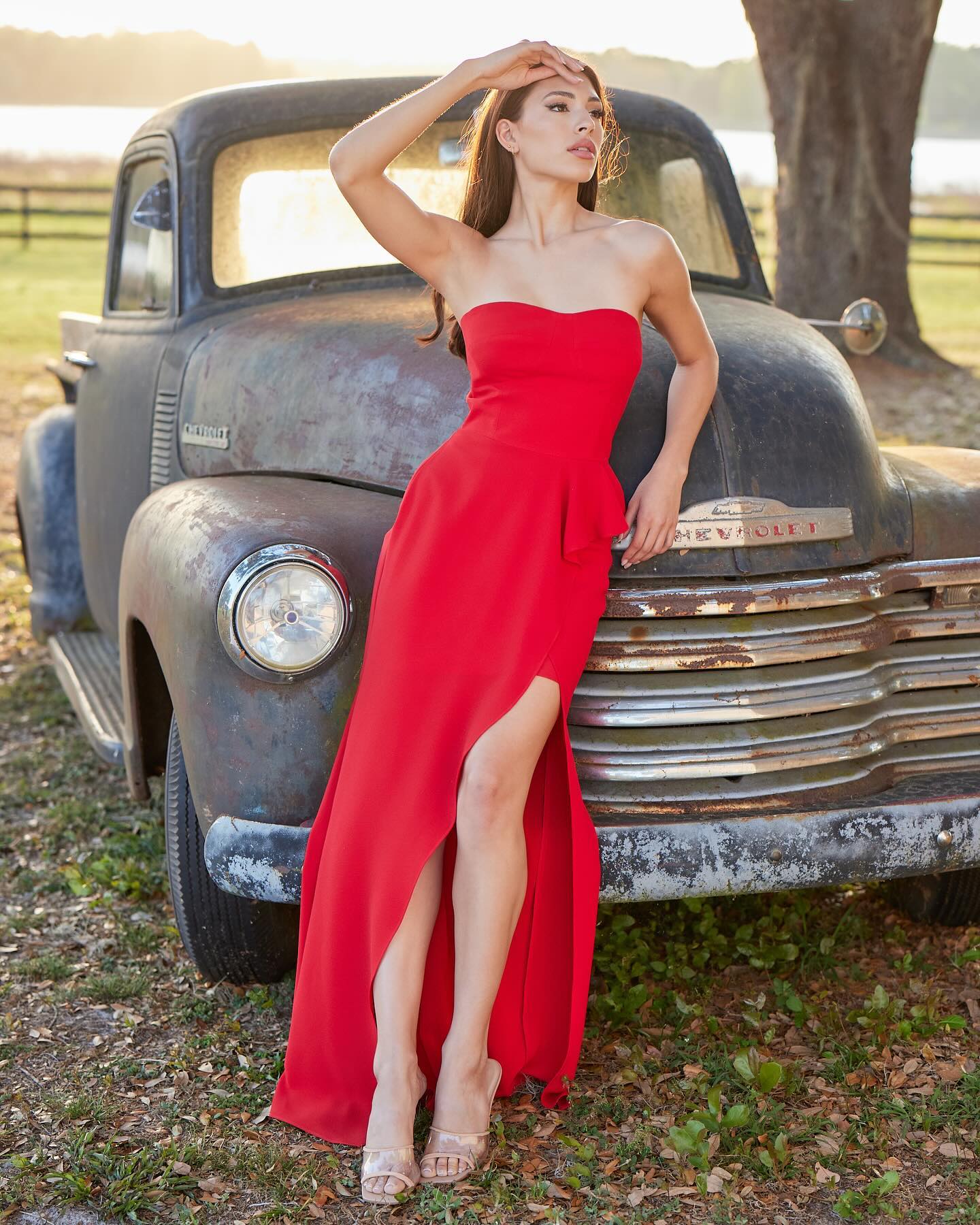 Rent Dress The Population Paris Rouge Strapless Maxi Dress Hirestreet