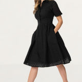 Timeless London Curve Black Harlow Midi Dress