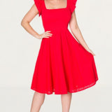 Timeless London Curve Raphaella Red Midi Dress