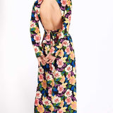 Vogue Williams Floral Open Back Midi Dress