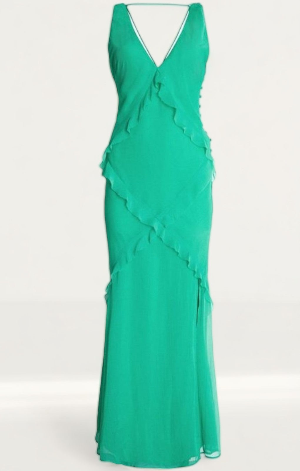 Warehouse green maxi sales dress