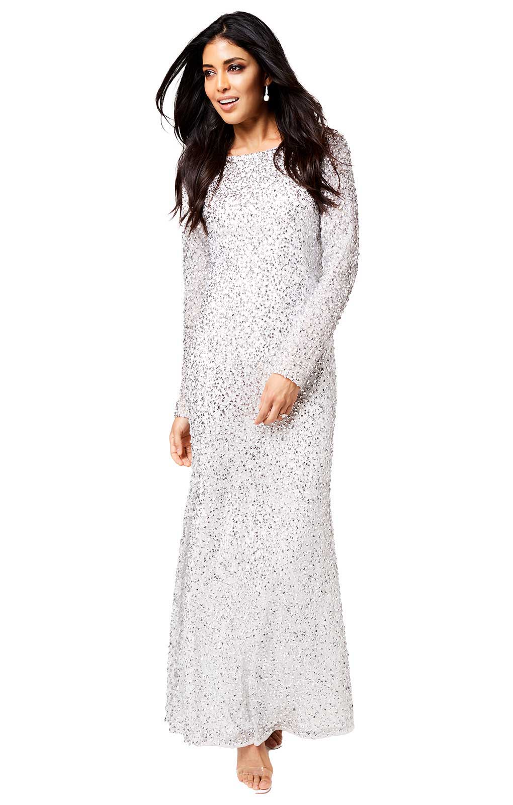 Little Mistress Sequin White Dress