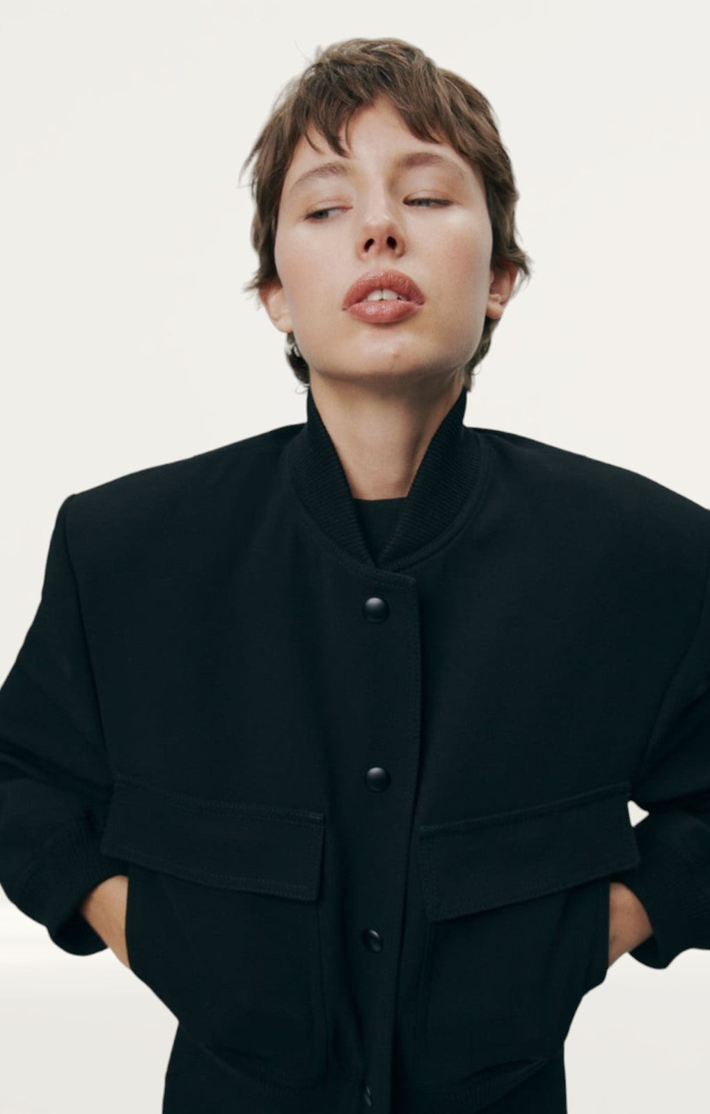 Rent Zara Bomber Jacket With Pockets Hirestreet