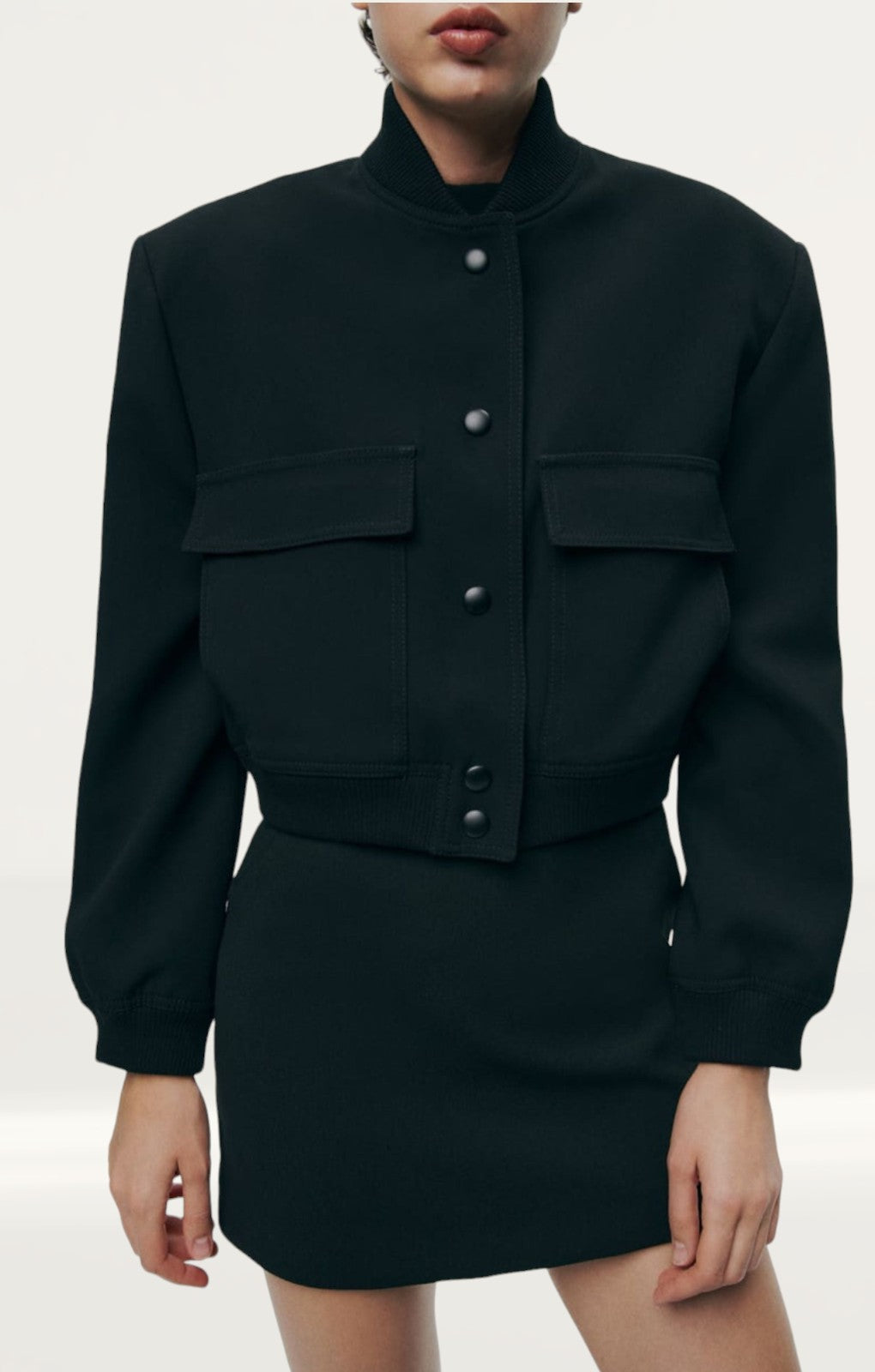 Zara Bomber Jacket With Pockets